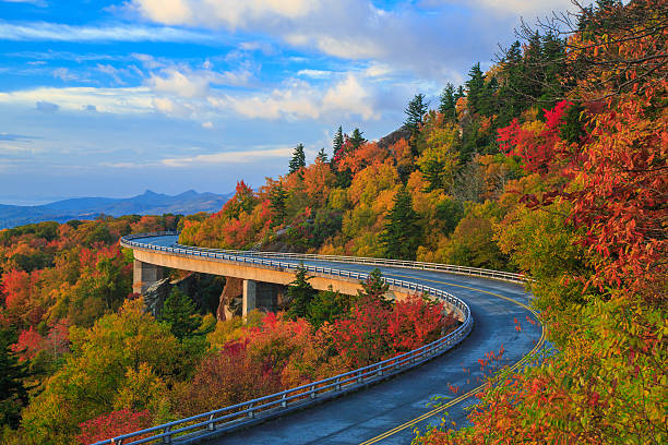 Mountain home with fall foliage in Boone NC High Country